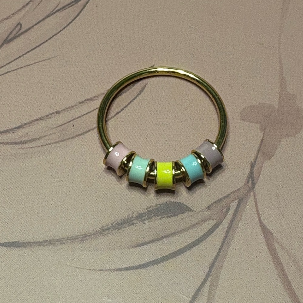 Pura Vida Pastel Fidget Ring, Size 9.25